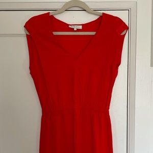 Sandro Deep Orange/Red Mini Dress